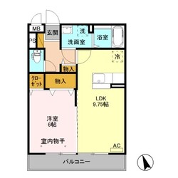 ポンテ リーベ Ａの物件間取画像